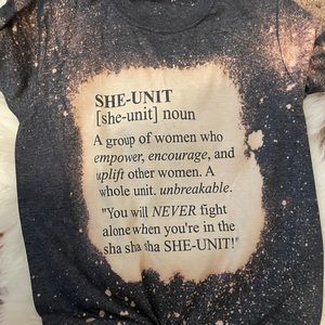 NWT size small She unit bleached T-shirt
